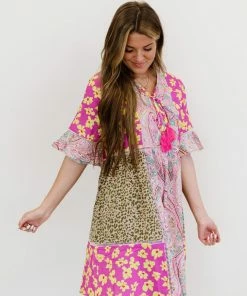 Trendsi So Happy Together Patchwork Print Dress (GHG-M)