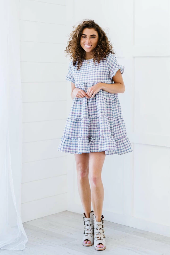 Trendsi Still Spinning Gingham Babydoll Dress Apparel 6 Trendsi Still Spinning Gingham Babydoll Dress Apparel