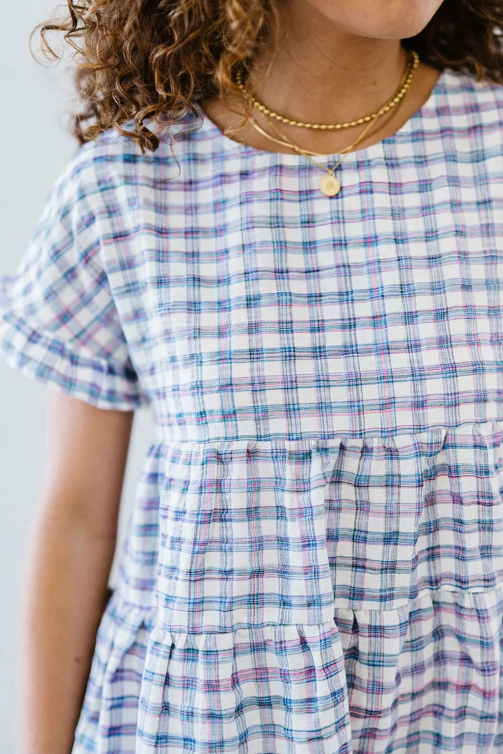 Trendsi Still Spinning Gingham Babydoll Dress Apparel 7 Trendsi Still Spinning Gingham Babydoll Dress Apparel