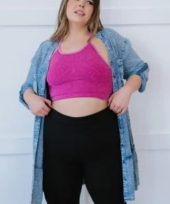 Trendsi Sugar And Spice Chambray Dress Apparel