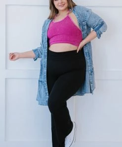 Trendsi Sugar And Spice Chambray Dress Apparel