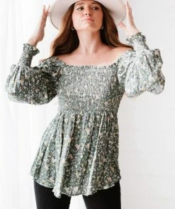 Trendsi Flora And Fauna Full Size Run Smocked Blouse 17 Trendsi Flora And Fauna Full Size Run Smocked Blouse
