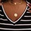 Trendsi You Are Gold Triple-Layered Necklace