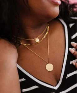 Trendsi You Are Gold Triple-Layered Necklace