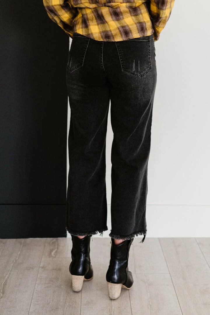 Trendsi Denim RISEN Fresh Start Frayed Wide Leg Jeans 5 Trendsi Denim RISEN Fresh Start Frayed Wide Leg Jeans