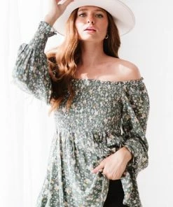 Trendsi Flora And Fauna Full Size Run Smocked Blouse 16 Trendsi Flora And Fauna Full Size Run Smocked Blouse