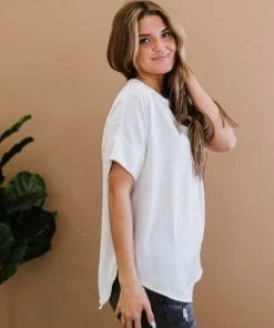 Trendsi Bright Outlook Notched Neck Top (GHG-S) GHG- Shop Singles