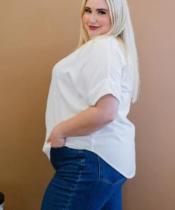 Trendsi Bright Outlook Notched Neck Top (GHG-S) GHG- Shop Singles