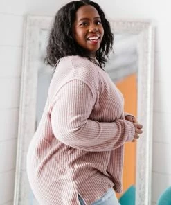 Trendsi Jodifl Stay Awhile Waffle Knit Tee Apparel 17 Trendsi Jodifl Stay Awhile Waffle Knit Tee Apparel