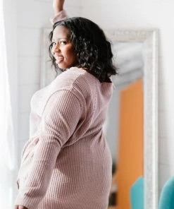 Trendsi Jodifl Stay Awhile Waffle Knit Tee Apparel 18 Trendsi Jodifl Stay Awhile Waffle Knit Tee Apparel