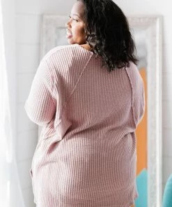 Trendsi Jodifl Stay Awhile Waffle Knit Tee Apparel 19 Trendsi Jodifl Stay Awhile Waffle Knit Tee Apparel