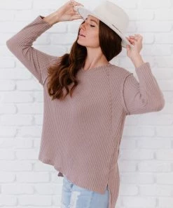 Trendsi Jodifl Stay Awhile Waffle Knit Tee Apparel 23 Trendsi Jodifl Stay Awhile Waffle Knit Tee Apparel