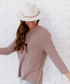 Trendsi Jodifl Stay Awhile Waffle Knit Tee Apparel 24 Trendsi Jodifl Stay Awhile Waffle Knit Tee Apparel