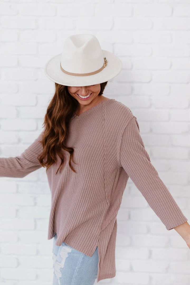 Trendsi Jodifl Stay Awhile Waffle Knit Tee Apparel 11 Trendsi Jodifl Stay Awhile Waffle Knit Tee Apparel