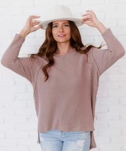 Trendsi Jodifl Stay Awhile Waffle Knit Tee Apparel 27 Trendsi Jodifl Stay Awhile Waffle Knit Tee Apparel