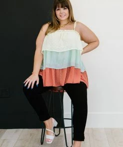 Trendsi Apparel Present Moment Color Block Layered Cami