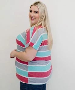 Trendsi Road Trippin' Striped Tee 11 Trendsi Road Trippin' Striped Tee