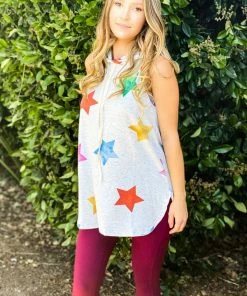 Boutique Simplified Twinkle In Your Eye Tank Hoodie