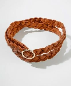 Umgee Jewelry + Handbags + Accessories Braided Belt With Gold Buckle