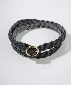 Umgee Jewelry + Handbags + Accessories Braided Belt With Gold Buckle