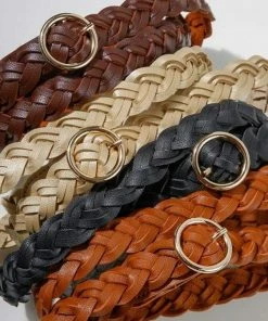 Umgee Jewelry + Handbags + Accessories Braided Belt With Gold Buckle