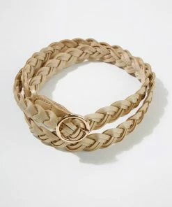 Umgee Jewelry + Handbags + Accessories Braided Belt With Gold Buckle