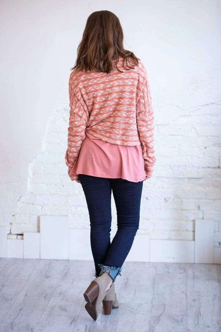 Umgee Apparel London Rose Striped Knit Cardigan 6 Umgee Apparel London Rose Striped Knit Cardigan