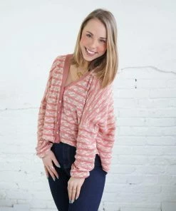 Umgee Apparel London Rose Striped Knit Cardigan 13 Umgee Apparel London Rose Striped Knit Cardigan