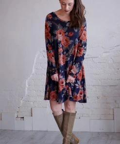 Umgee Sweet Romance Floral Swing Dress