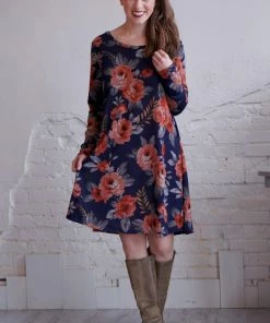 Umgee Sweet Romance Floral Swing Dress