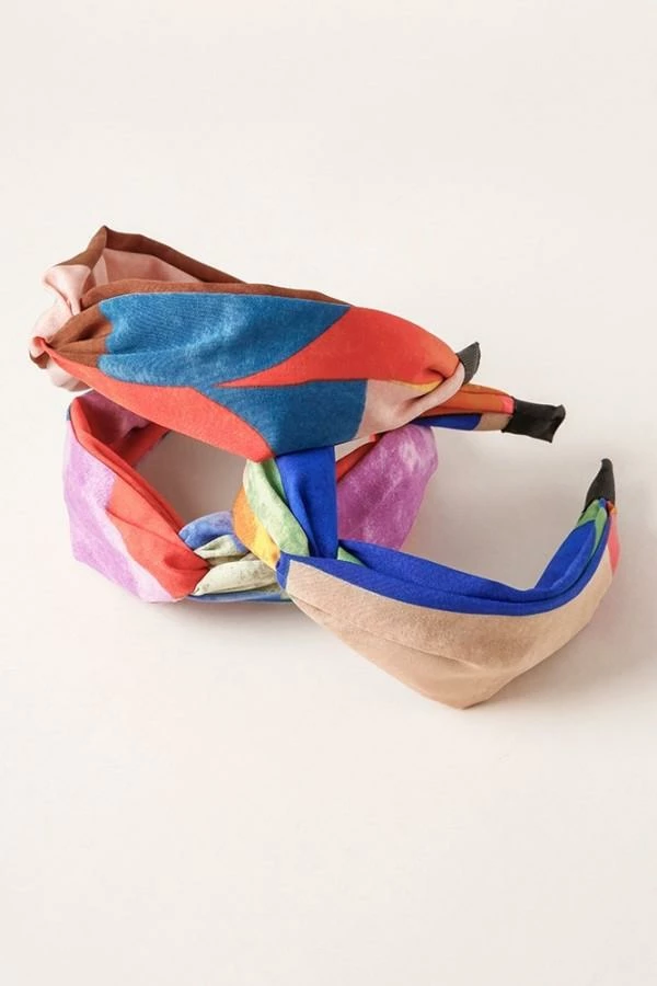 Umgee Colorblock Twisted Headband Jewelry + Handbags + Accessories 1 Umgee Colorblock Twisted Headband Jewelry + Handbags + Accessories