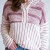 Umgee Waverly Mauve Terry Cloth Top