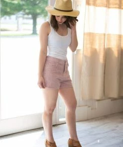 Umgee Josephine Blush Corduroy Shorts 17 Umgee Josephine Blush Corduroy Shorts