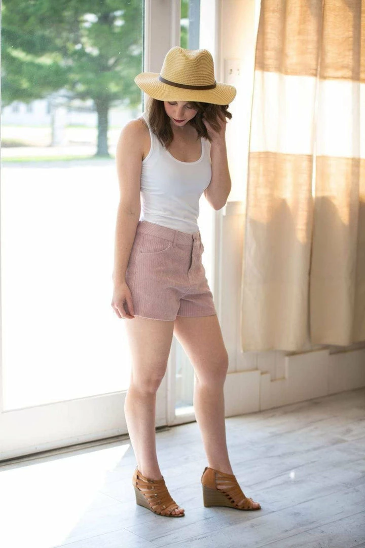 Umgee Josephine Blush Corduroy Shorts 9 Umgee Josephine Blush Corduroy Shorts