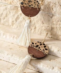 Urbanista Raffia Tassel Earrings Jewelry + Handbags + Accessories