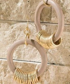 Urbanista Cambridge Wooden Earrings Jewelry + Handbags + Accessories