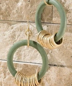 Urbanista Cambridge Wooden Earrings Jewelry + Handbags + Accessories