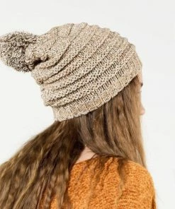 Urbanista Stripe Textured Knit Beanie Apparel