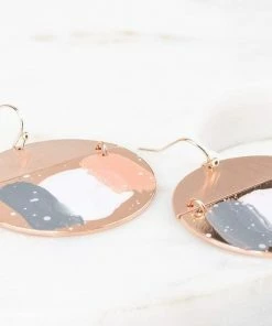 Urbanista Paint Splash Circle Earrings