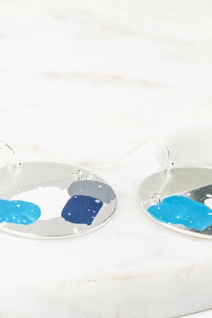 Urbanista Paint Splash Circle Earrings 3 Urbanista Paint Splash Circle Earrings
