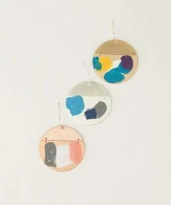 Urbanista Paint Splash Circle Earrings 13 Urbanista Paint Splash Circle Earrings