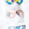 Urbanista Paint Splash Circle Earrings