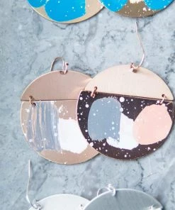 Urbanista Paint Splash Circle Earrings 16 Urbanista Paint Splash Circle Earrings