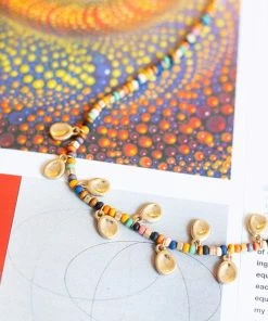 Urbanista Mixed Media Wood Beaded W/ Tear Dropped Metal 9 Urbanista Mixed Media Wood Beaded W/ Tear Dropped Metal