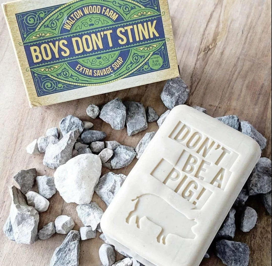 Walton Wood Farm Corp. Boys Don't Stink XXL Oatmeal Soap Bars Gifts 3 Walton Wood Farm Corp. Boys Don't Stink XXL Oatmeal Soap Bars Gifts