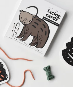 Wee Gallery Lacing Cards - Woodland Animals Gifts