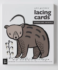 Wee Gallery Lacing Cards - Woodland Animals Gifts