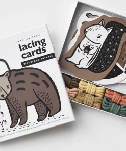 Wee Gallery Lacing Cards - Woodland Animals Gifts