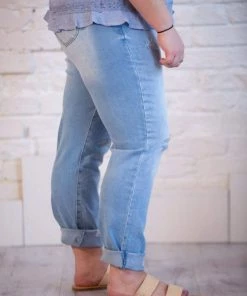 YMI Jeans USA High Rise Ankle Light Wash Denim