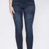 YMI Jeans USA Women Curvy Fit High-Rise Skinny Jean Made With Recycled Fibers